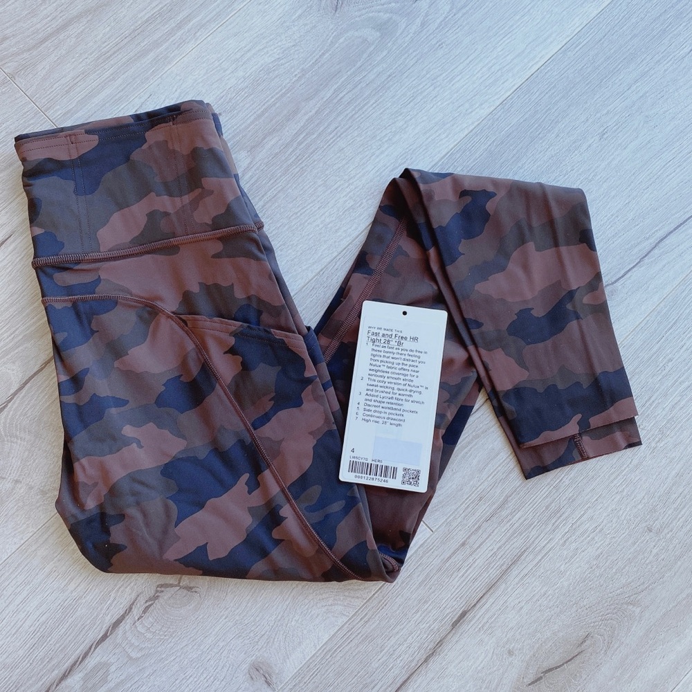 Lululemon Fast Free brushed nulux sz4 28”